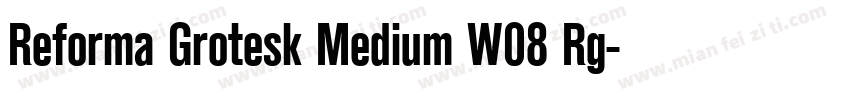 Reforma Grotesk Medium W08 Rg字体转换